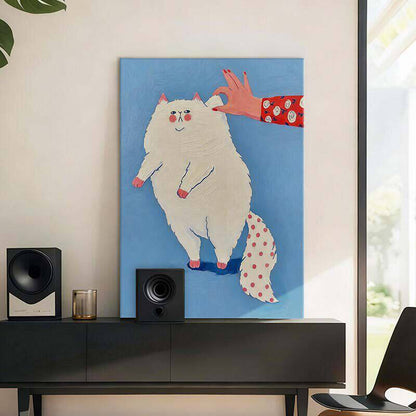 Whimsical Cat-Themed Canvas Wall Art Homeandso