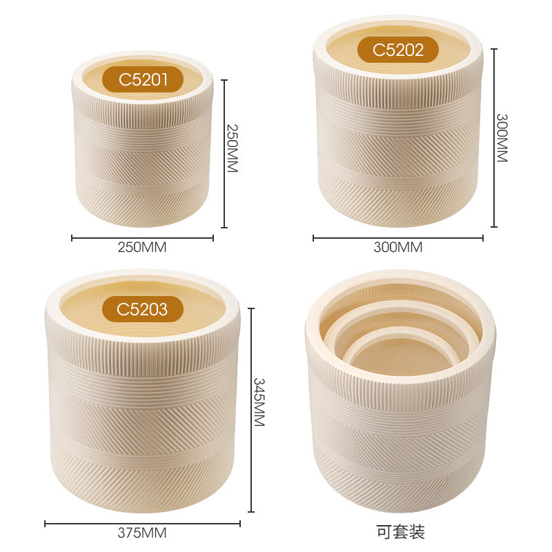 Textured Decorative Plant Pot Homeandso