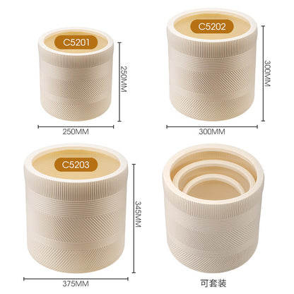 Textured Decorative Plant Pot Homeandso
