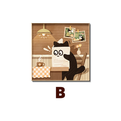 Cat-Themed Wall Art Print Homeandso