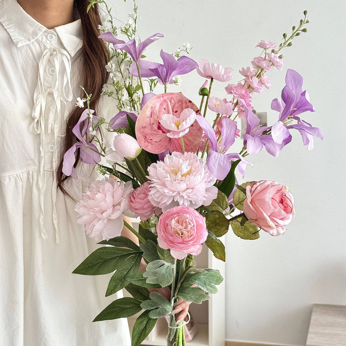 Lush Artificial Floral Bouquet
