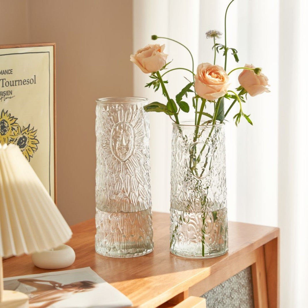 Decorative Textured Glass Vase