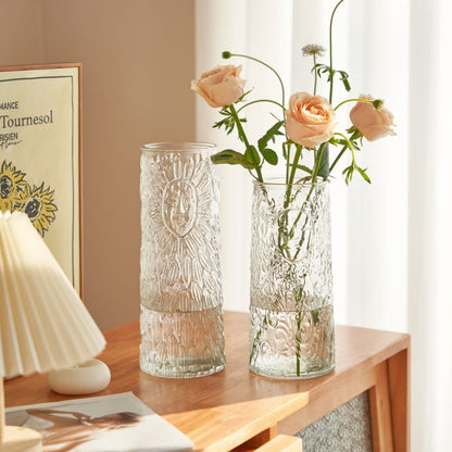 Decorative Textured Glass Vase