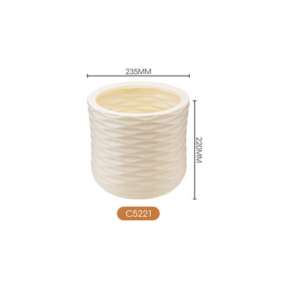 Decorative Textured Ceramic Planter Homeandso