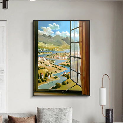Scenic Landscape Canvas Art Print Homeandso