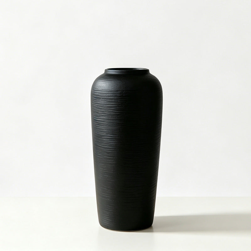 Textured Ceramic Decorative Floor Vase