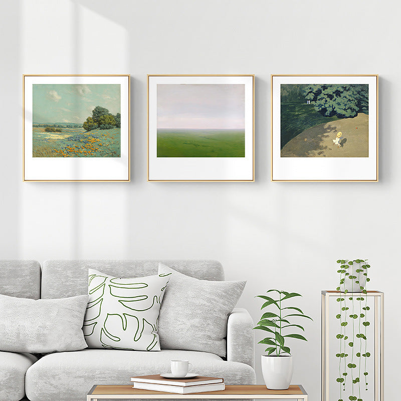 Framed Impressionist Landscape Artwork Homeandso