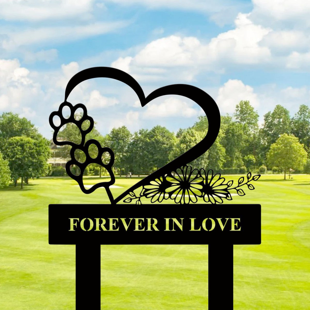 Heart-Shaped Garden Stake Homeandso