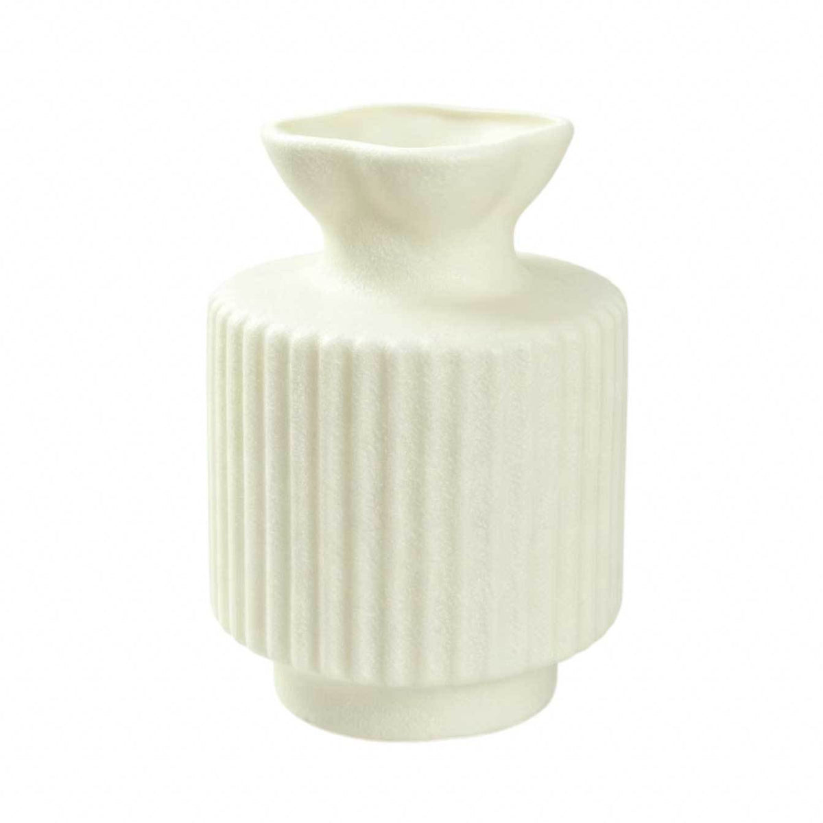 Textured Ceramic Flower Vase