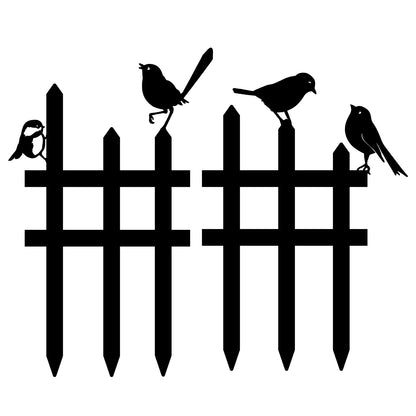 Decorative Bird Fence Wall Art Homeandso