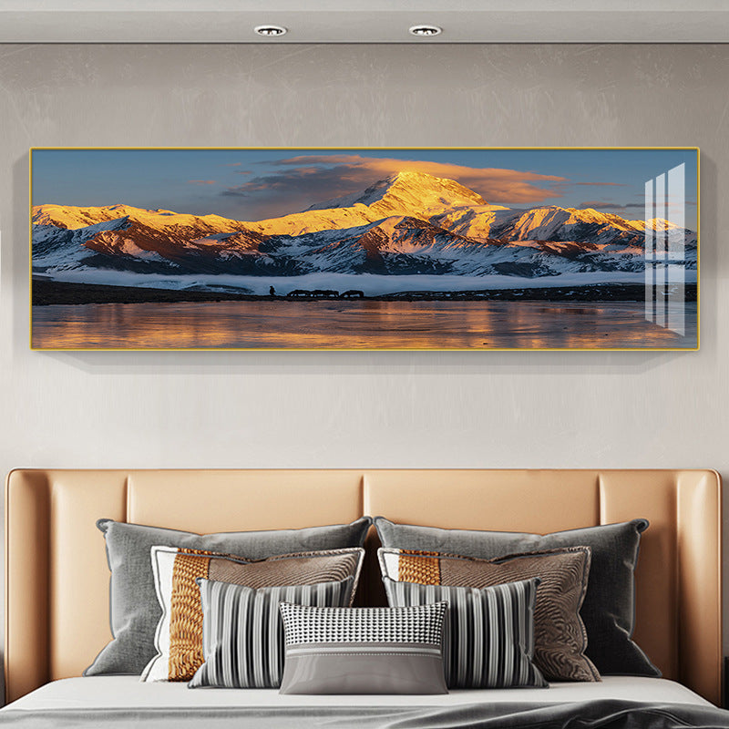 Modern Abstract Mountain Landscape Canvas Art Homeandso