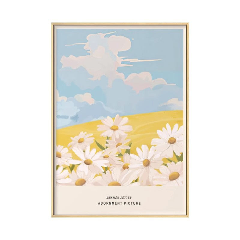 Decorative Framed Daisy Wall Art Homeandso