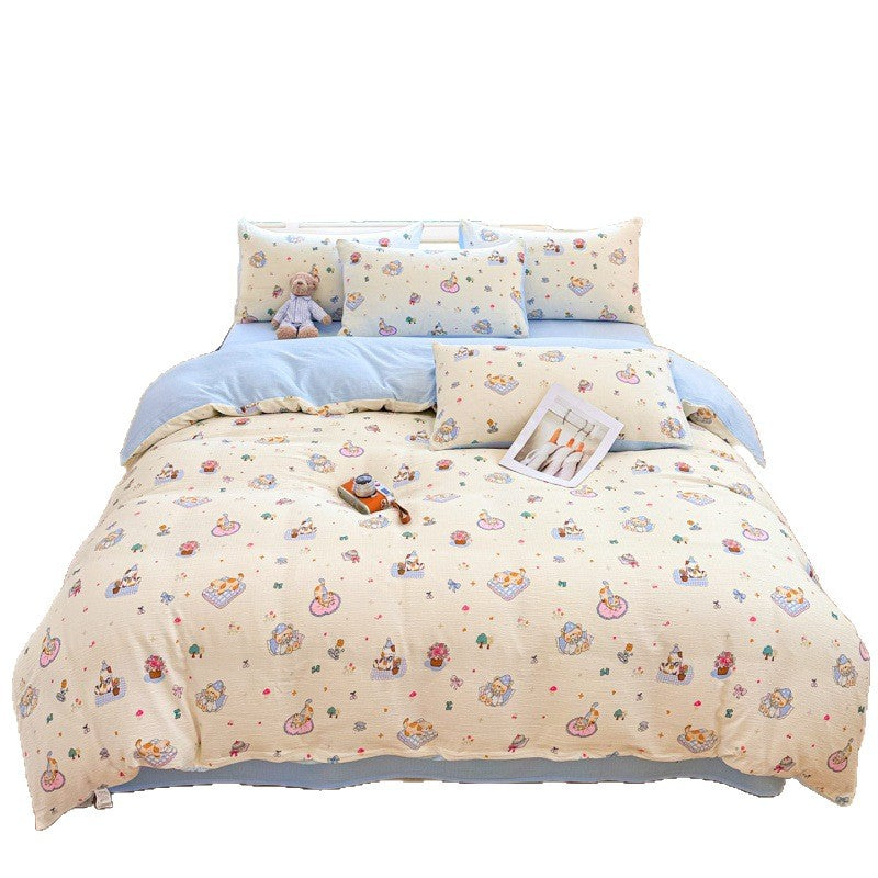 Playful Cartoon-Themed Bedcover Set