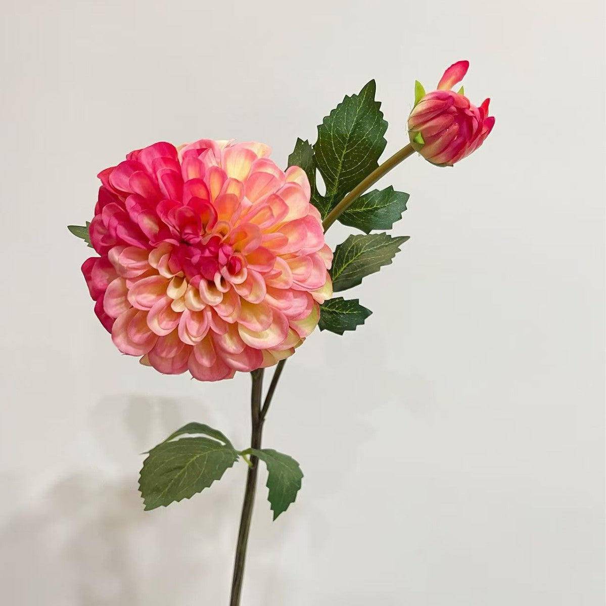 Decorative Faux Dahlia Flower Stem for Home Decor