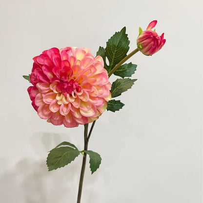 Decorative Faux Dahlia Flower Stem for Home Decor