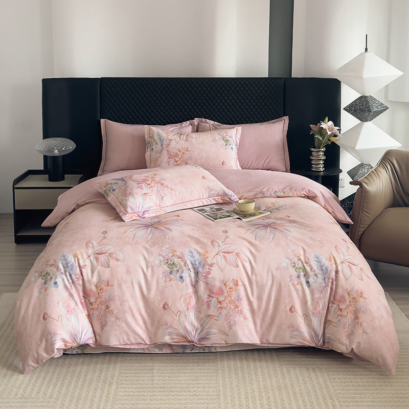 Nature-Inspired Botanical Print Duvet Cover Set