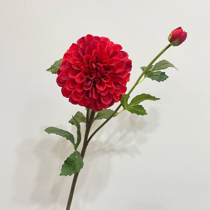 Decorative Faux Dahlia Flower Stem for Home Decor