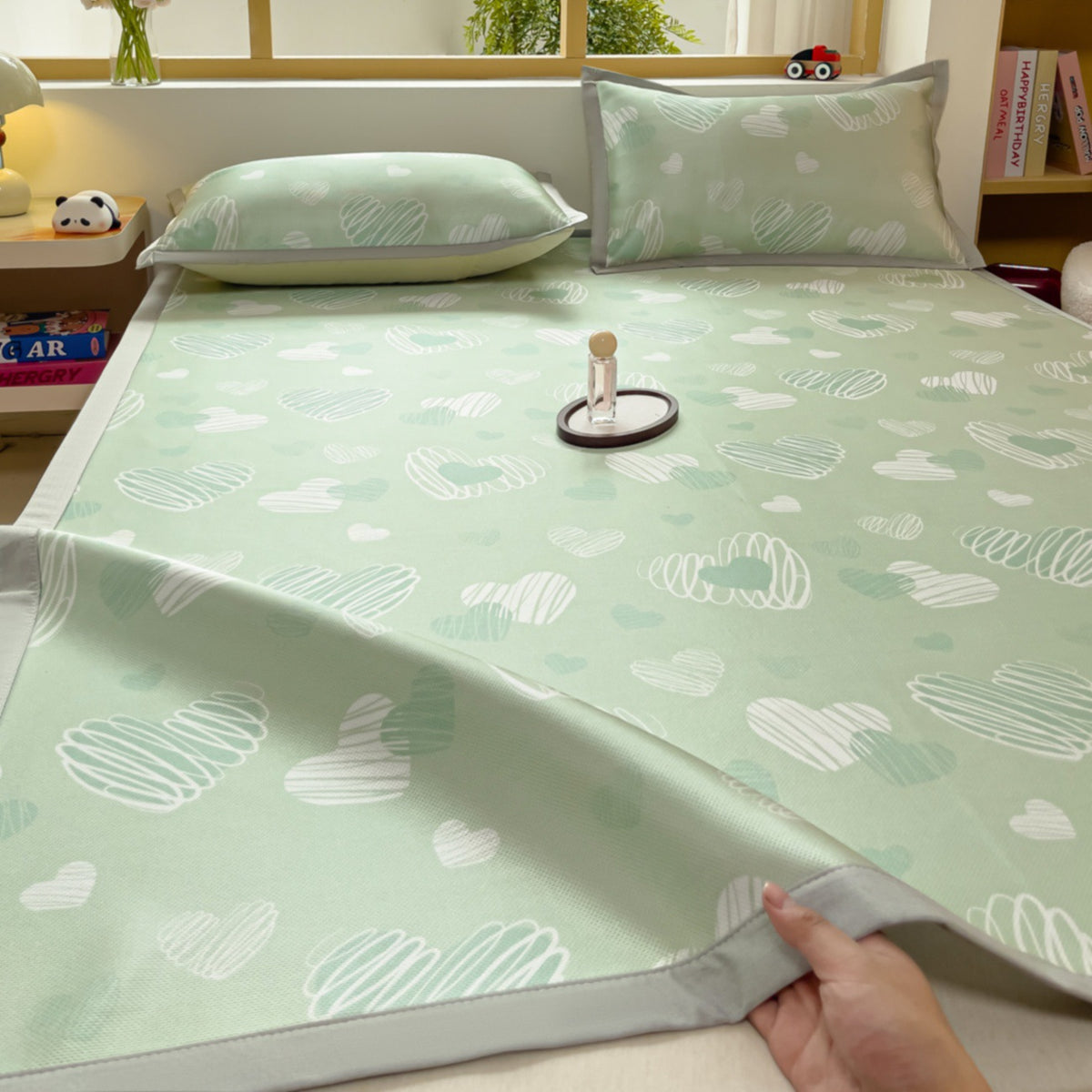 Geometric Print Soft Cotton Bedspread Homeandso