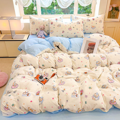 Playful Cartoon-Themed Bedcover Set