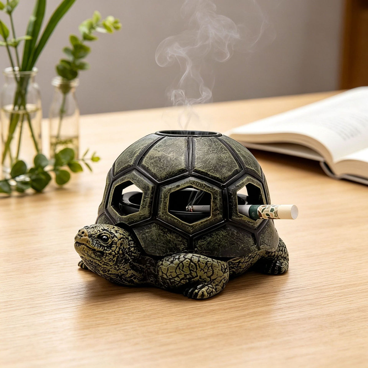 Decorative Turtle-Shaped Candle Holder Homeandso