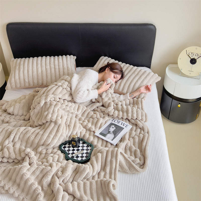 Plush Textured Fleece Blanket