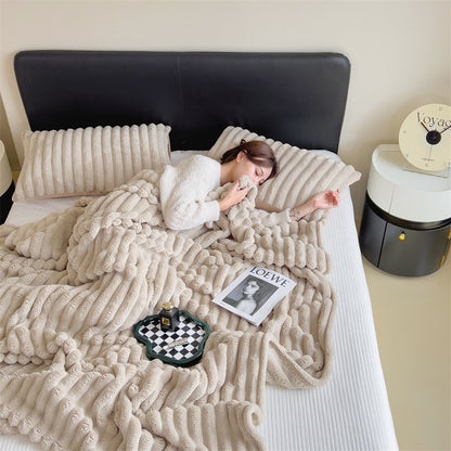 Plush Textured Fleece Blanket