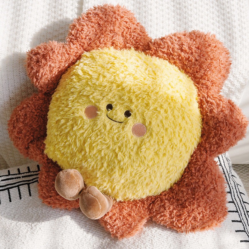 Plush Banana-Shaped Decorative Pillow