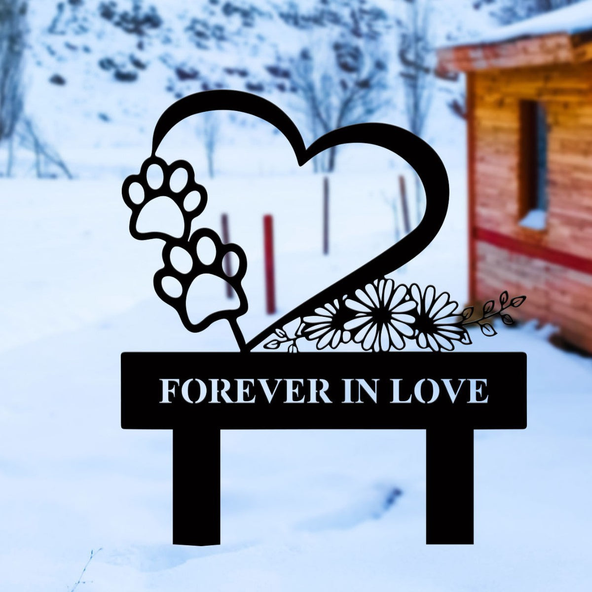 Heart-Shaped Garden Stake Homeandso