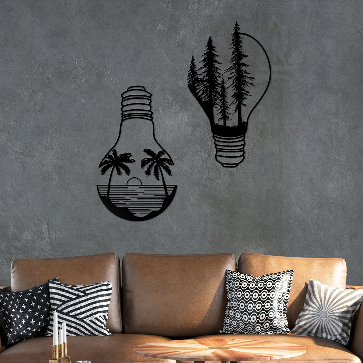 Artistic Light Bulb Wall Art Homeandso