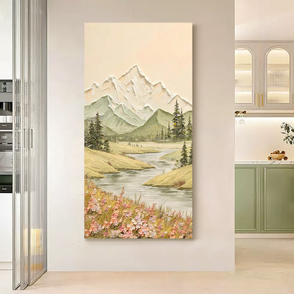 Textured Mountain Landscape Canvas Art Homeandso 1789034896