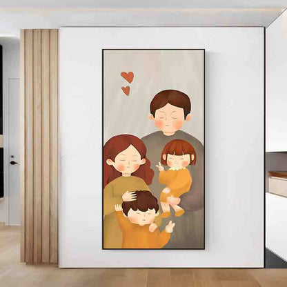 Framed Family Illustration Wall Art Homeandso