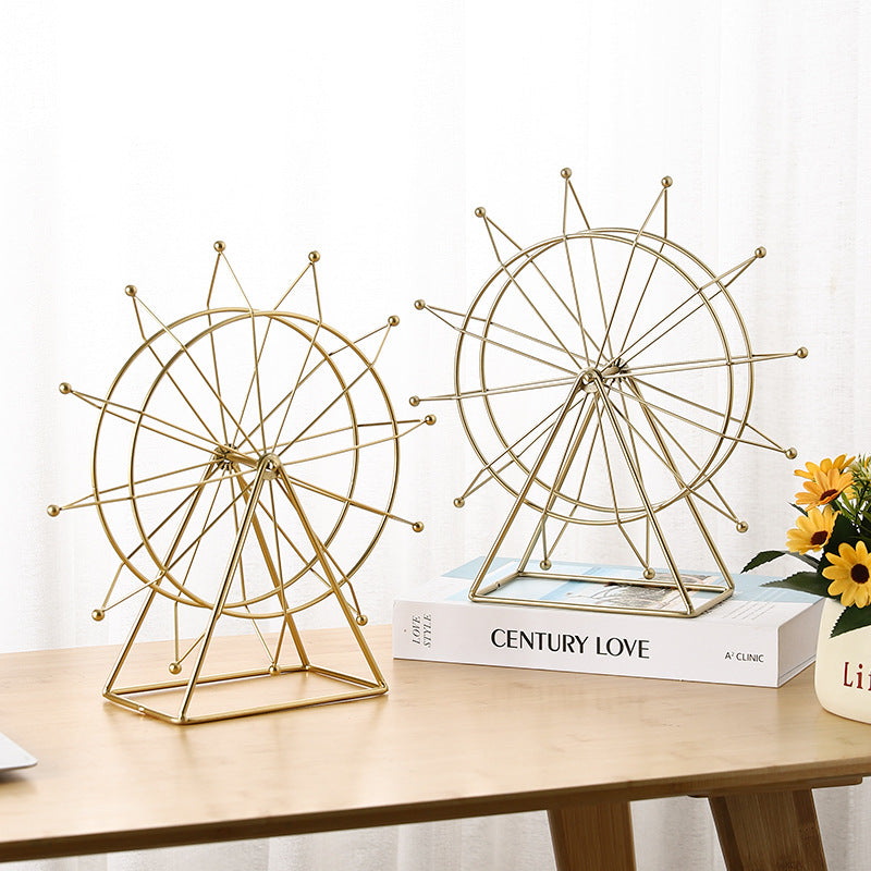 Decorative Metal Ferris Wheel Sculpture Homeandso