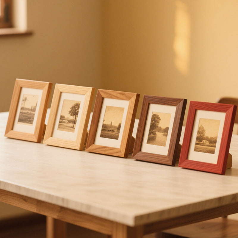 Multi-Style Wooden Picture Frame Set