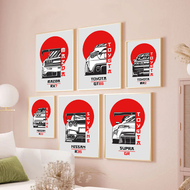 Automotive Art Print Homeandso