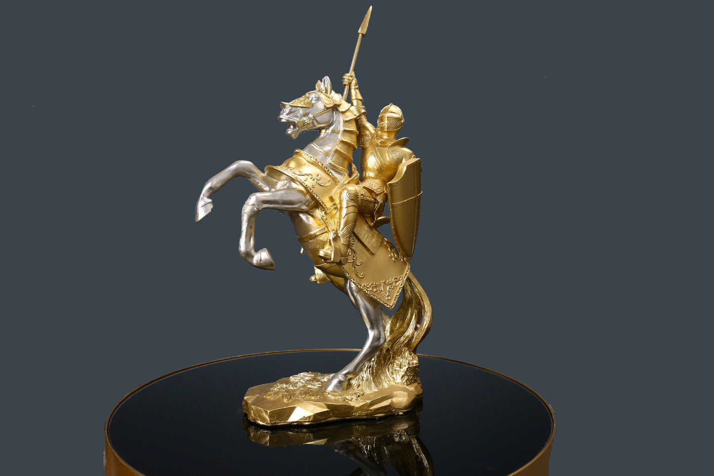 Decorative Knight on Horse Sculpture Homeandso