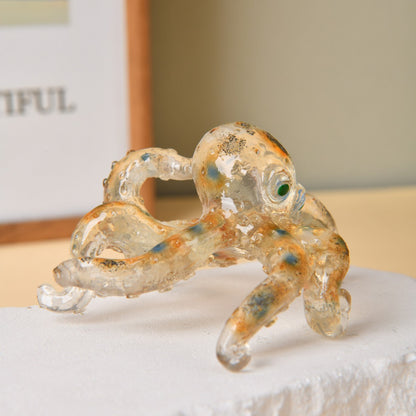 Decorative Glass Octopus Figurine Homeandso