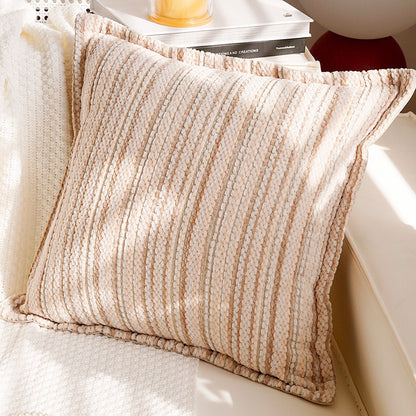 Decorative Croissant-Themed Pillow