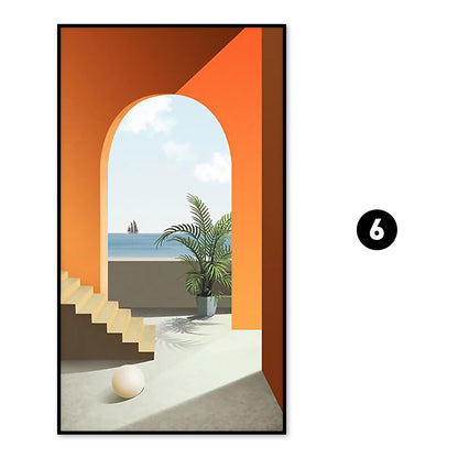 Artistic Entryway Canvas Print Homeandso