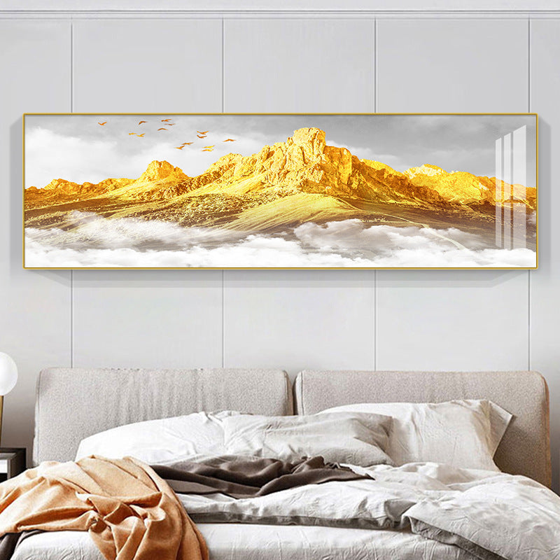 Modern Abstract Mountain Landscape Canvas Art Homeandso