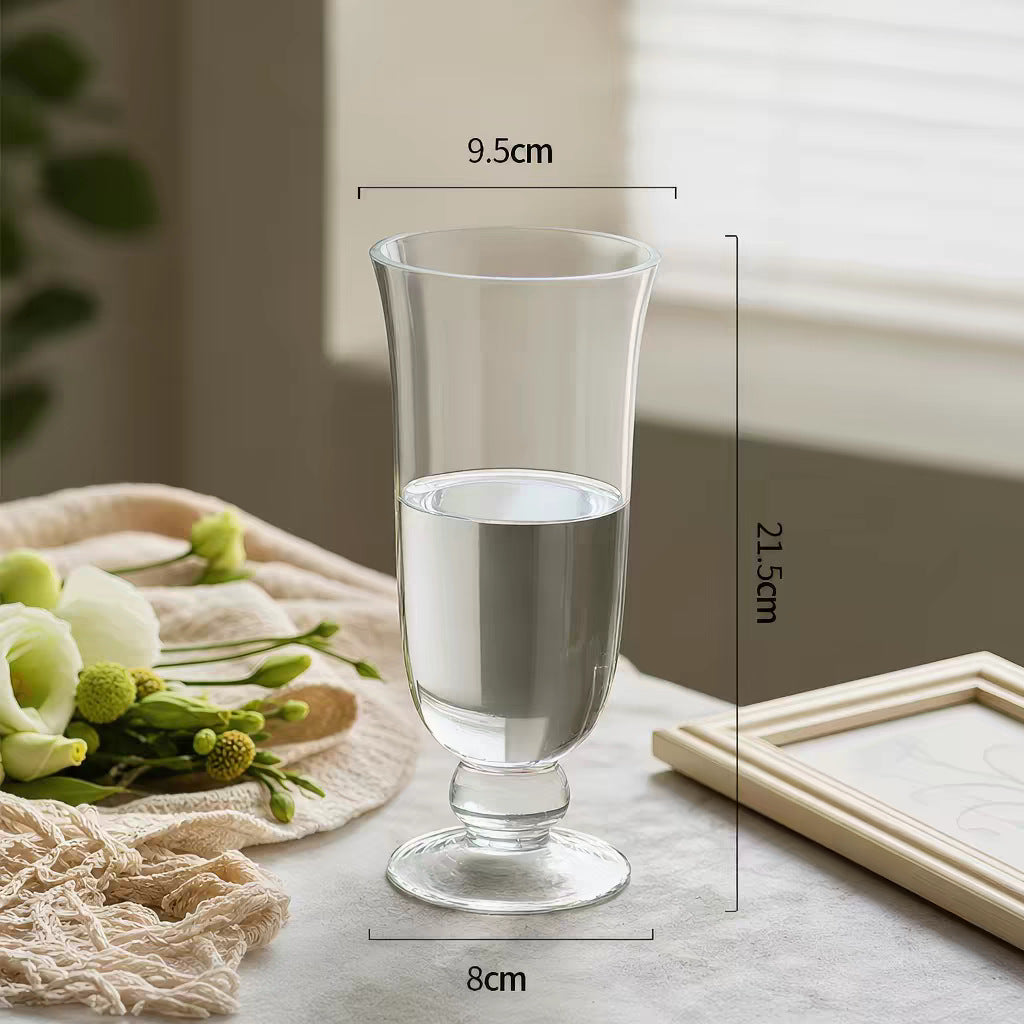 Elegante Glas Tischmitte