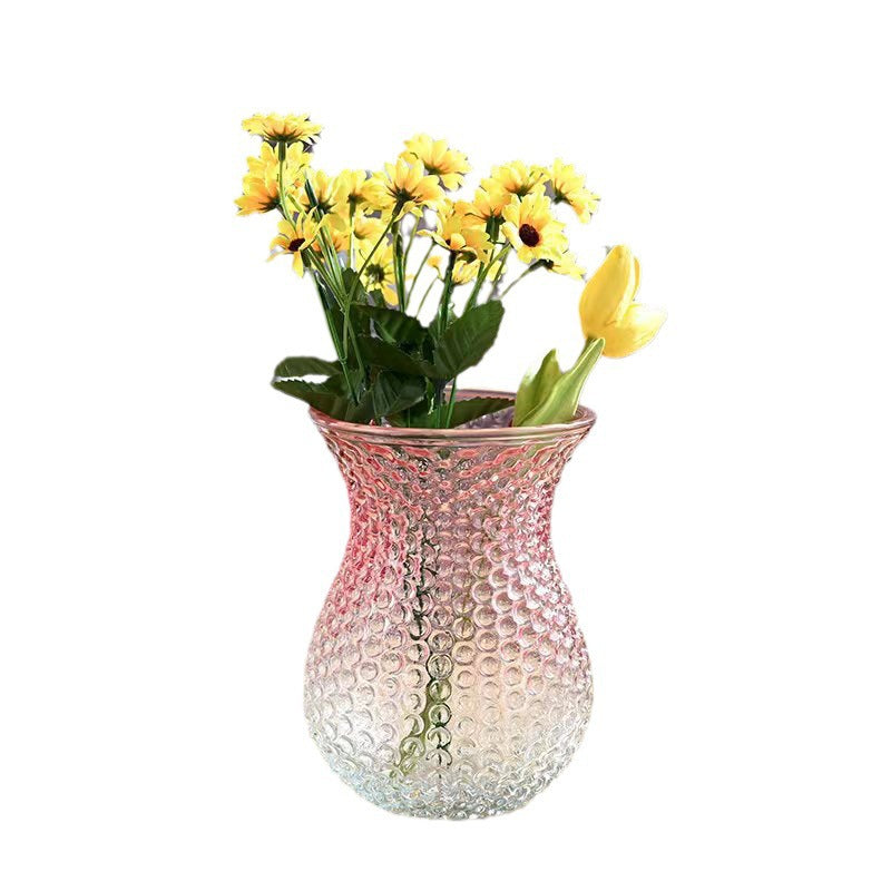 Decorative Textured Glass Vase