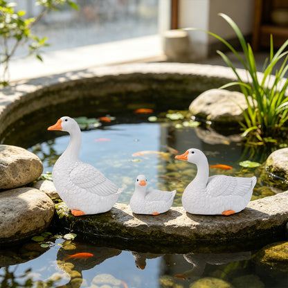 Charming Duck Family Figurines Homeandso