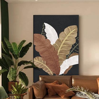 Botanical Leaf Canvas Wall Art Homeandso