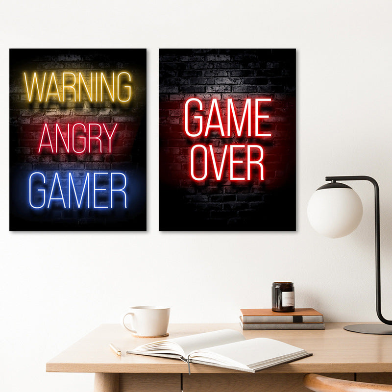 Gaming-Themed Neon Wall Art Homeandso