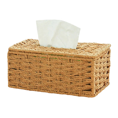 Decorative Woven Tissue Box Cover Homeandso