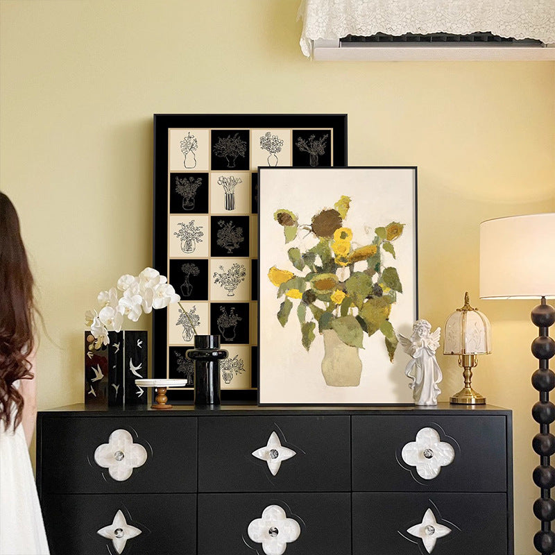 Decorative Floral Vase Wall Art Homeandso