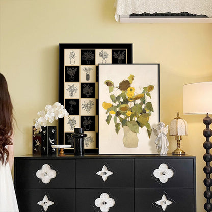 Decorative Floral Vase Wall Art Homeandso