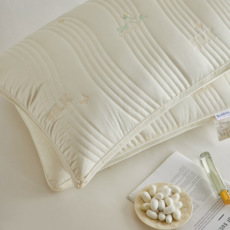 Decorative Luxury Silk Filled Support Pillow Homeandso