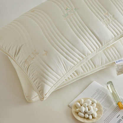 Decorative Luxury Silk Filled Support Pillow Homeandso