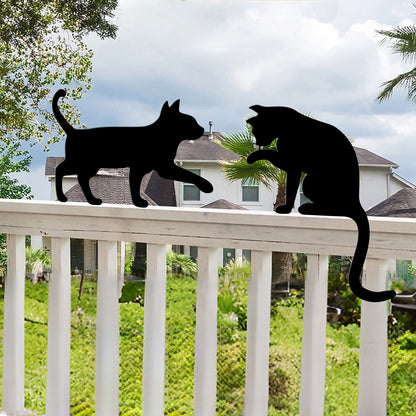 Cat Silhouette Decorative Wall Art Homeandso